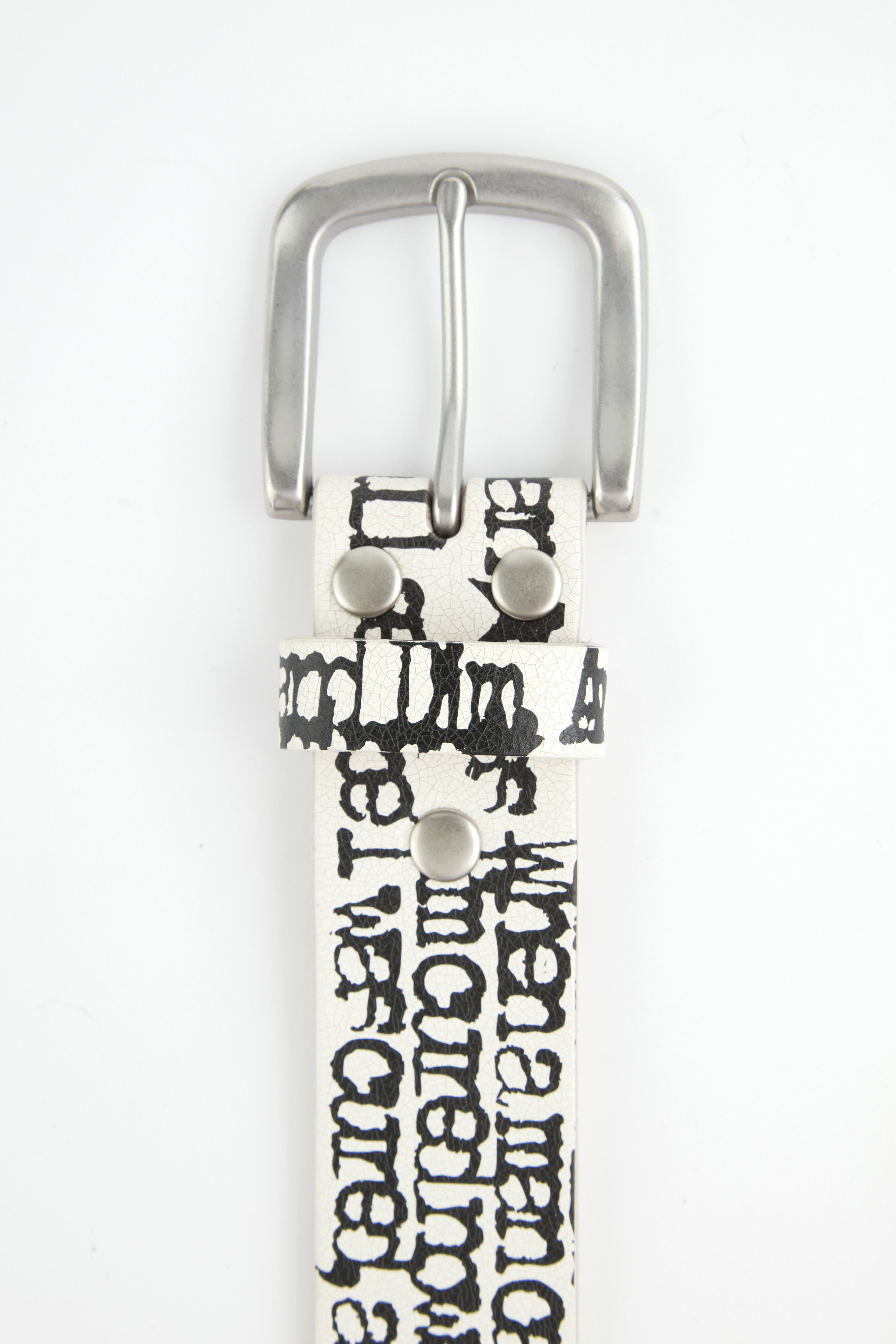 LUSIVE WORKSHOP 爆裂底紋印花皮帶