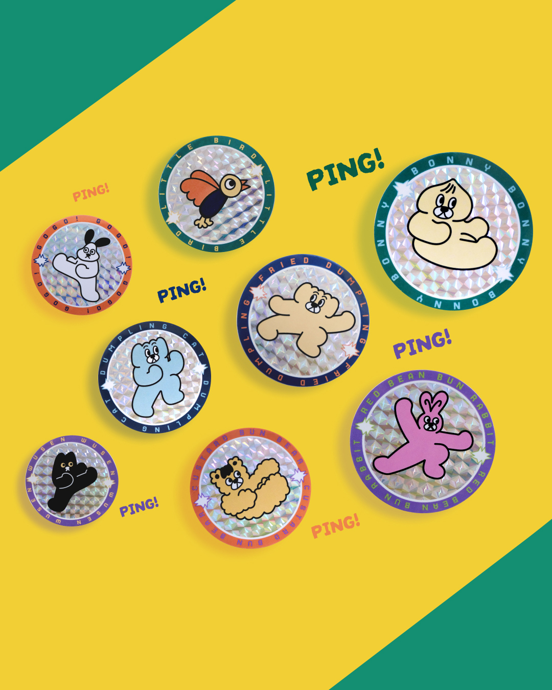 PING! PING! PING! 貼紙組