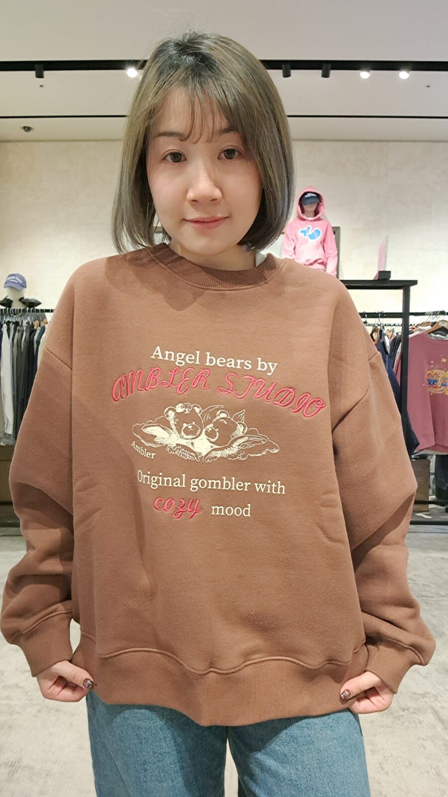 韓國代購 AMBLER新款加絨衛衣AMM1210