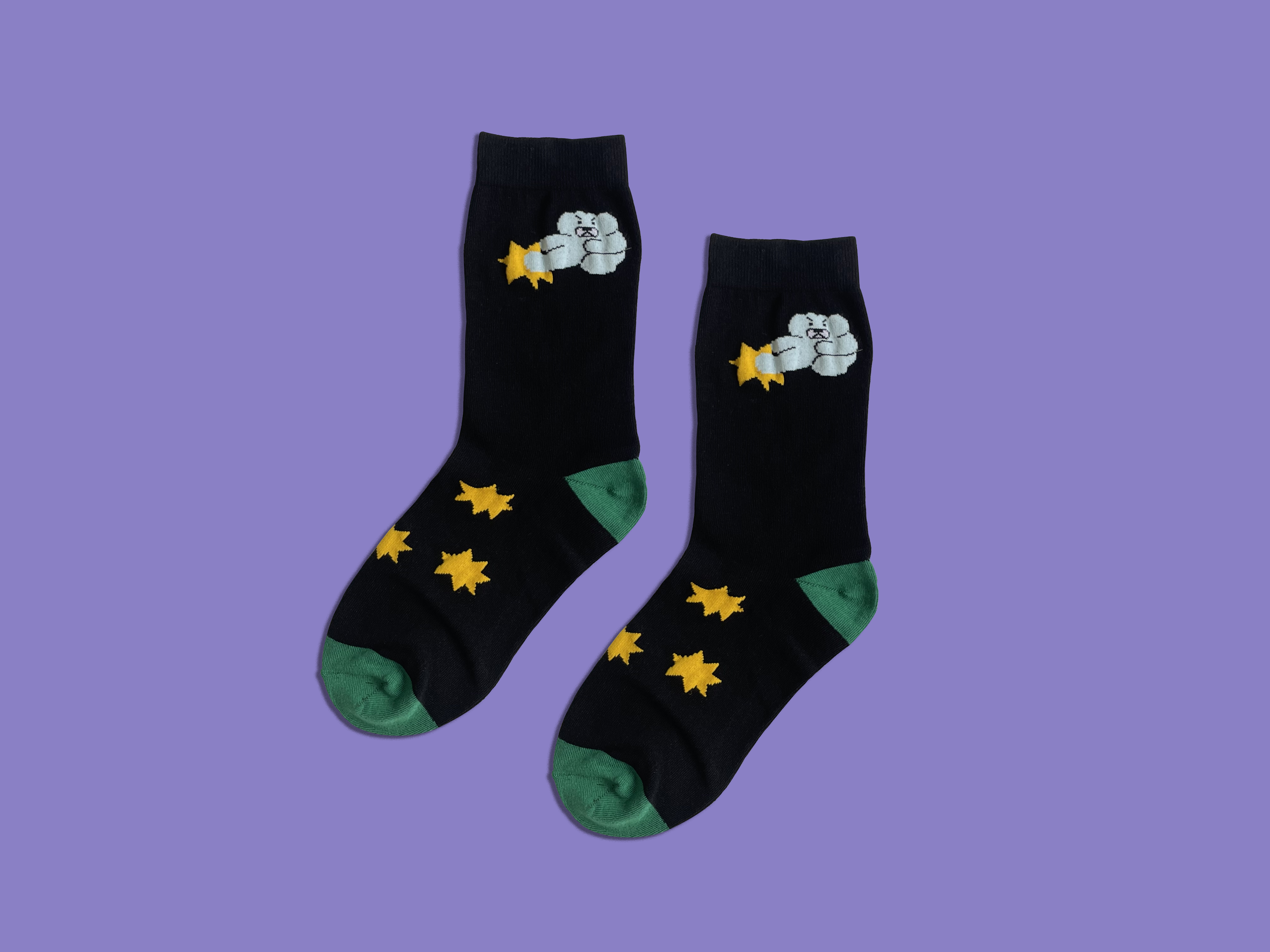 豆豆眼功夫餃貓襪