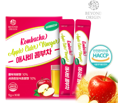 CR260113-T15-Beyond Origin Kombucha  - Apple Cider Vinegar (5g x 30ea) (EXP 9/2027)(買1送1，共2盒)