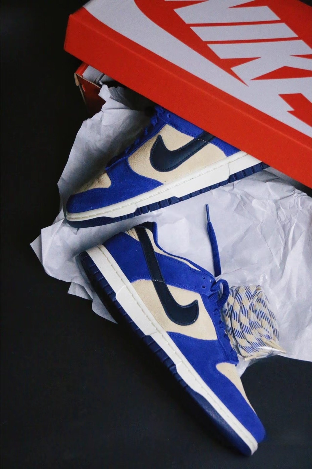 Nike Dunk Low LX Blue Suede 藍粉 麂皮 撞色款 女鞋 DV7411-400