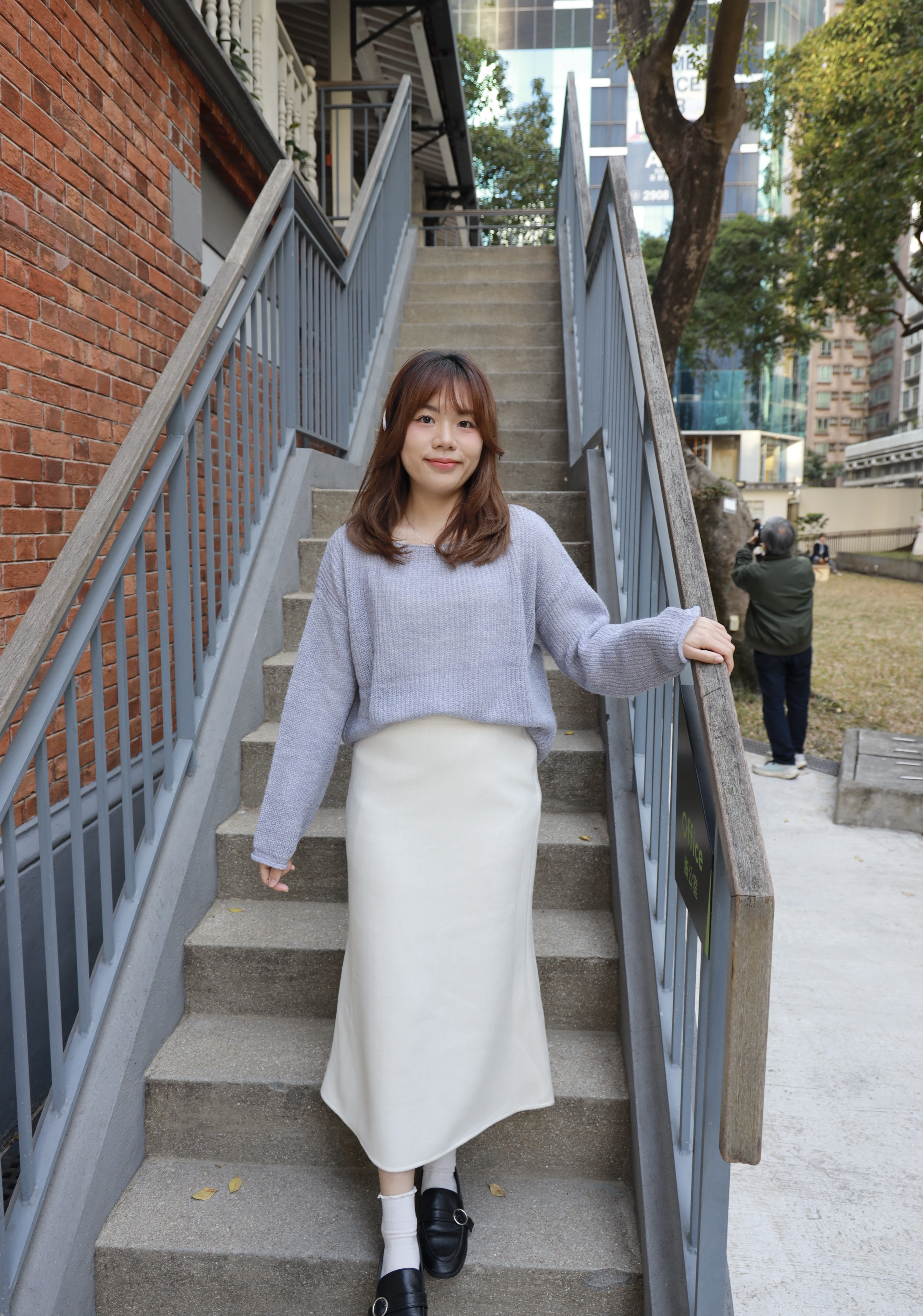 ||SKL266|| 高腰微魚尾垂墜感長裙