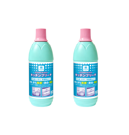 TS040 DoDoME 廚房用亮白除菌漂白劑600ml 一套2支