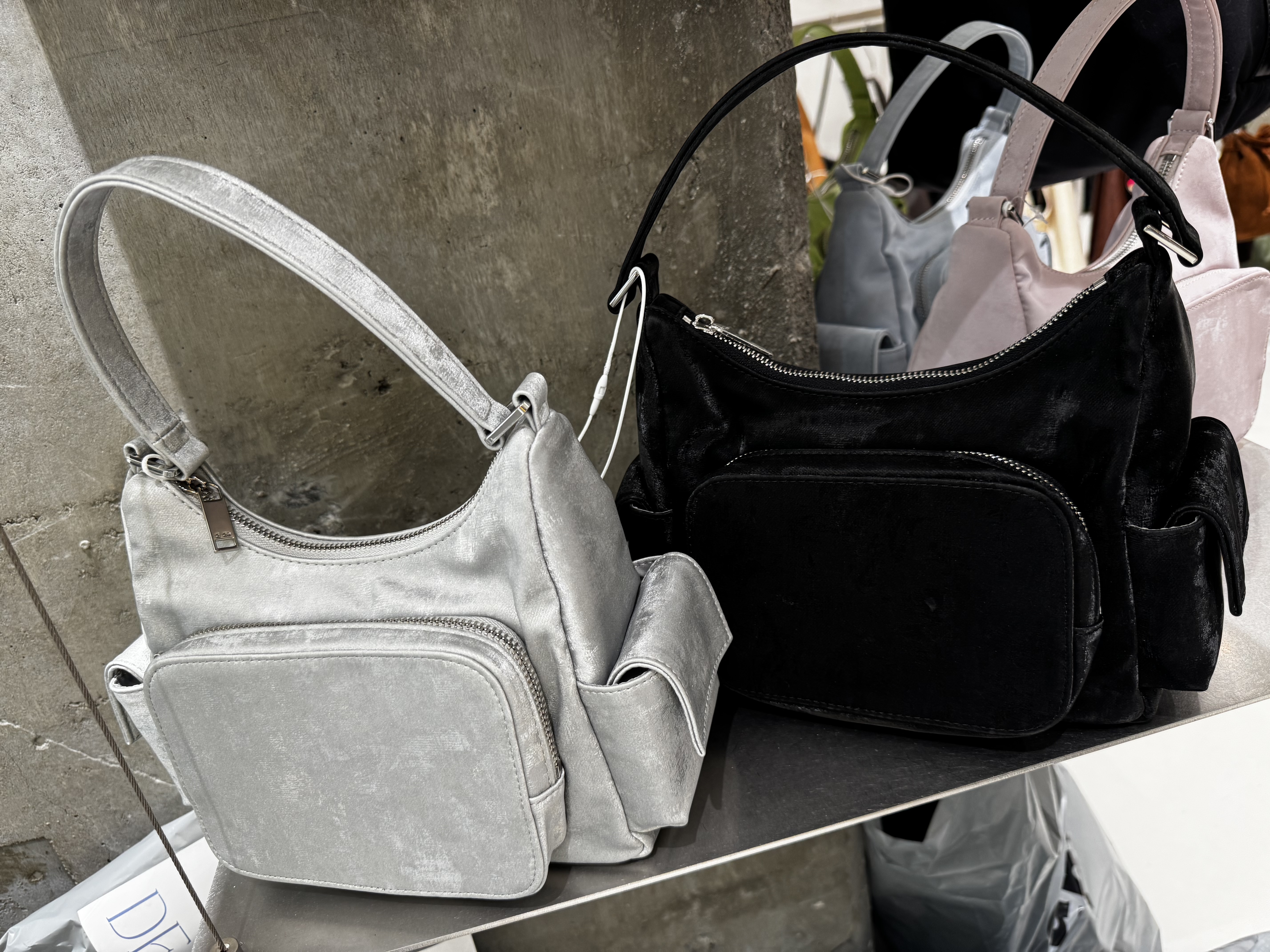 A1DE17#猄皮五色手袋*5色