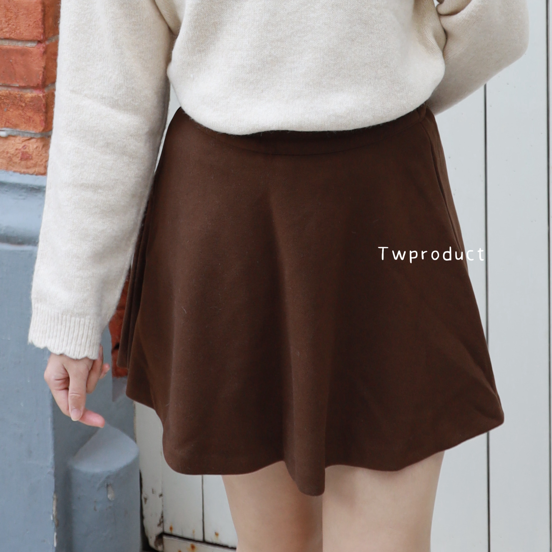||SK305|| BASIC純色軟熟傘短裙