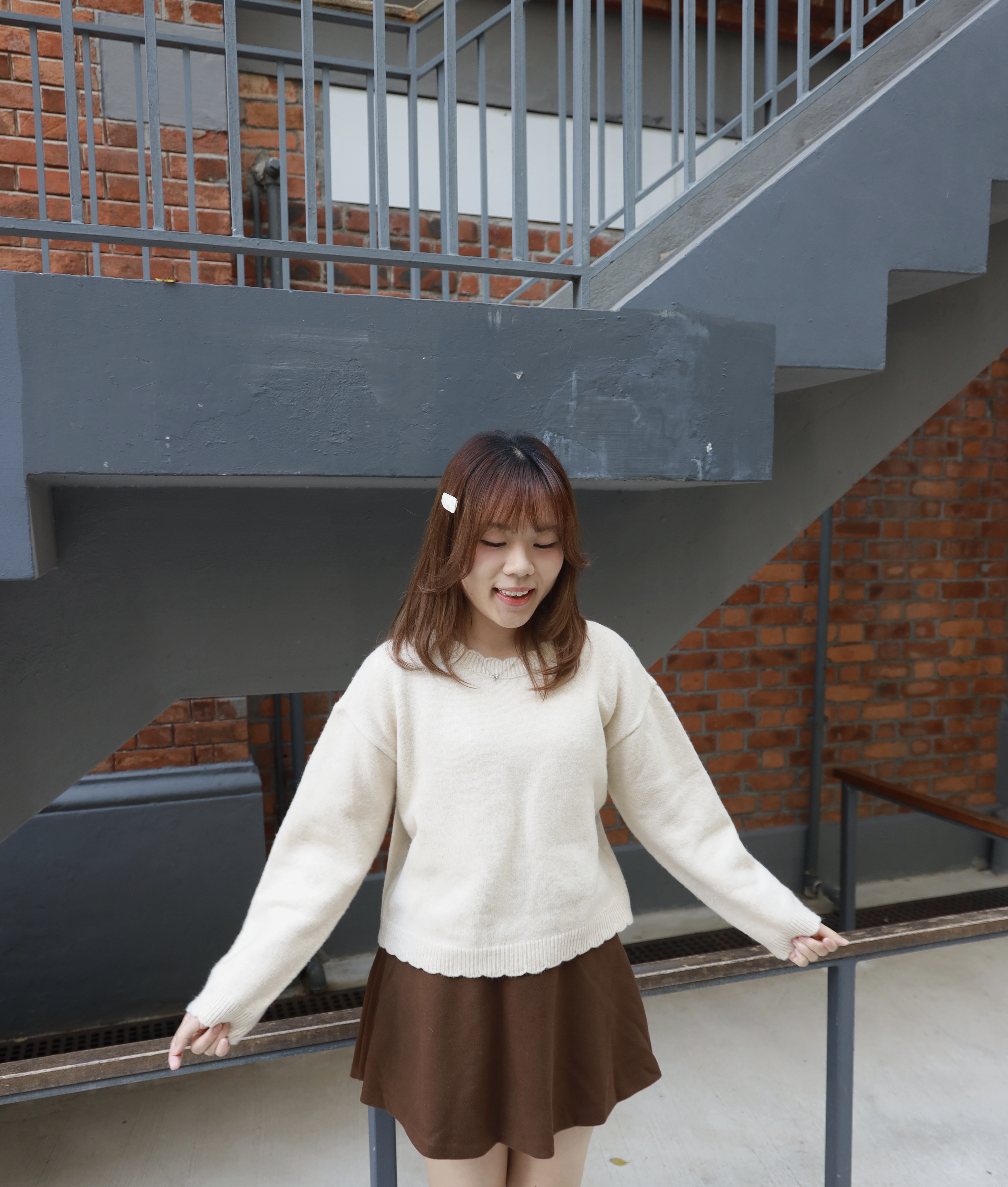 ||SK305|| BASIC純色軟熟傘短裙