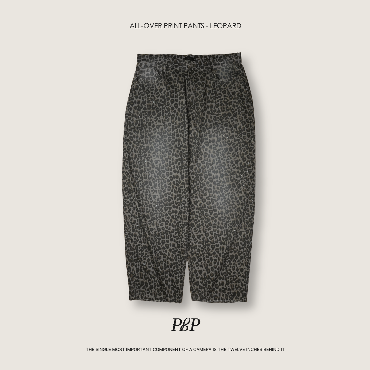 P.B.P - ALL-OVER PRINT PANTS  - LEOPARD