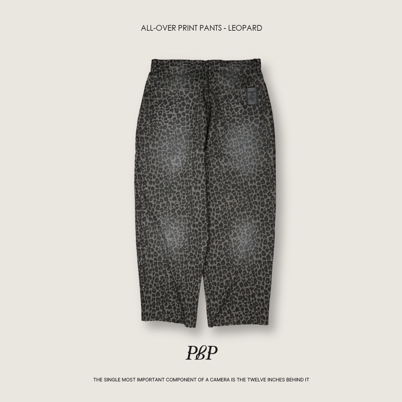 P.B.P - ALL-OVER PRINT PANTS  - LEOPARD