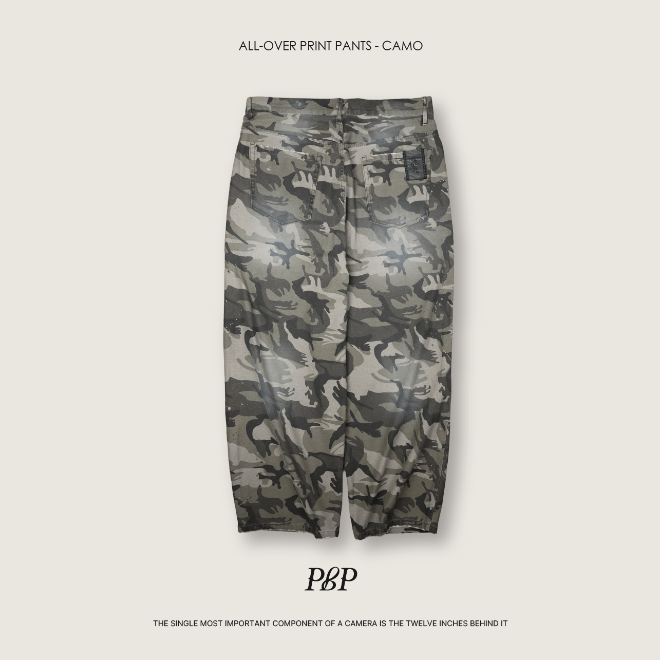 P.B.P - ALL-OVER PRINT PANTS  - CAMO