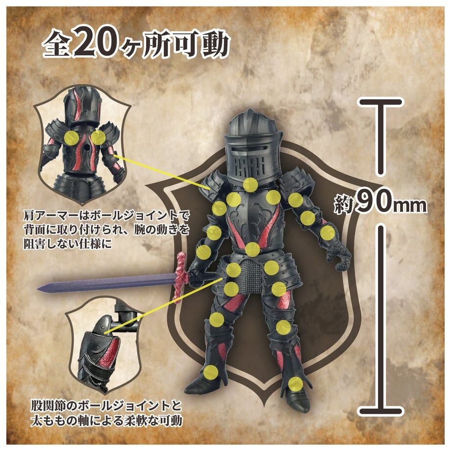 「ACG.GO」「預購」《STORES限定特典付き》中世騎士 可動フィギュア 上級騎士 全2種×5ボール【予約商品：2026年3月頃より順次発送予定】