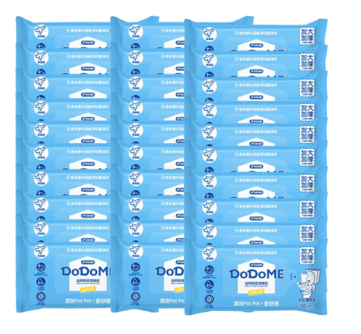 TS028 DoDoME 溫和舒適濕廁紙 10片 一套30包