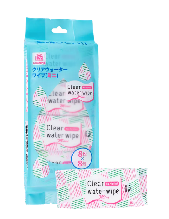 TS017 DoDoME 迷你純水濕紙巾(8枚x8包裝)