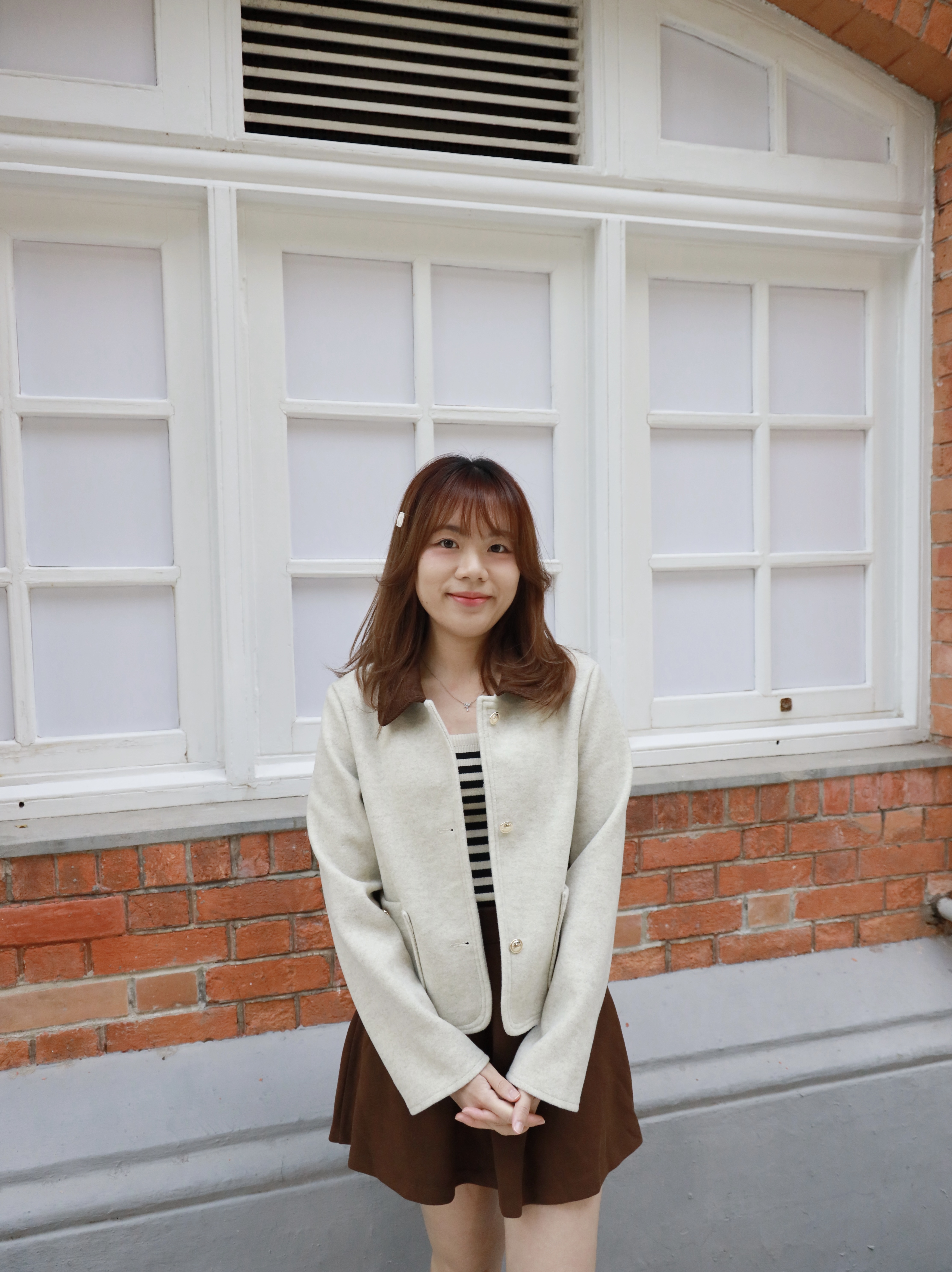 ||CA193|| 柔光短版金釦優雅外套