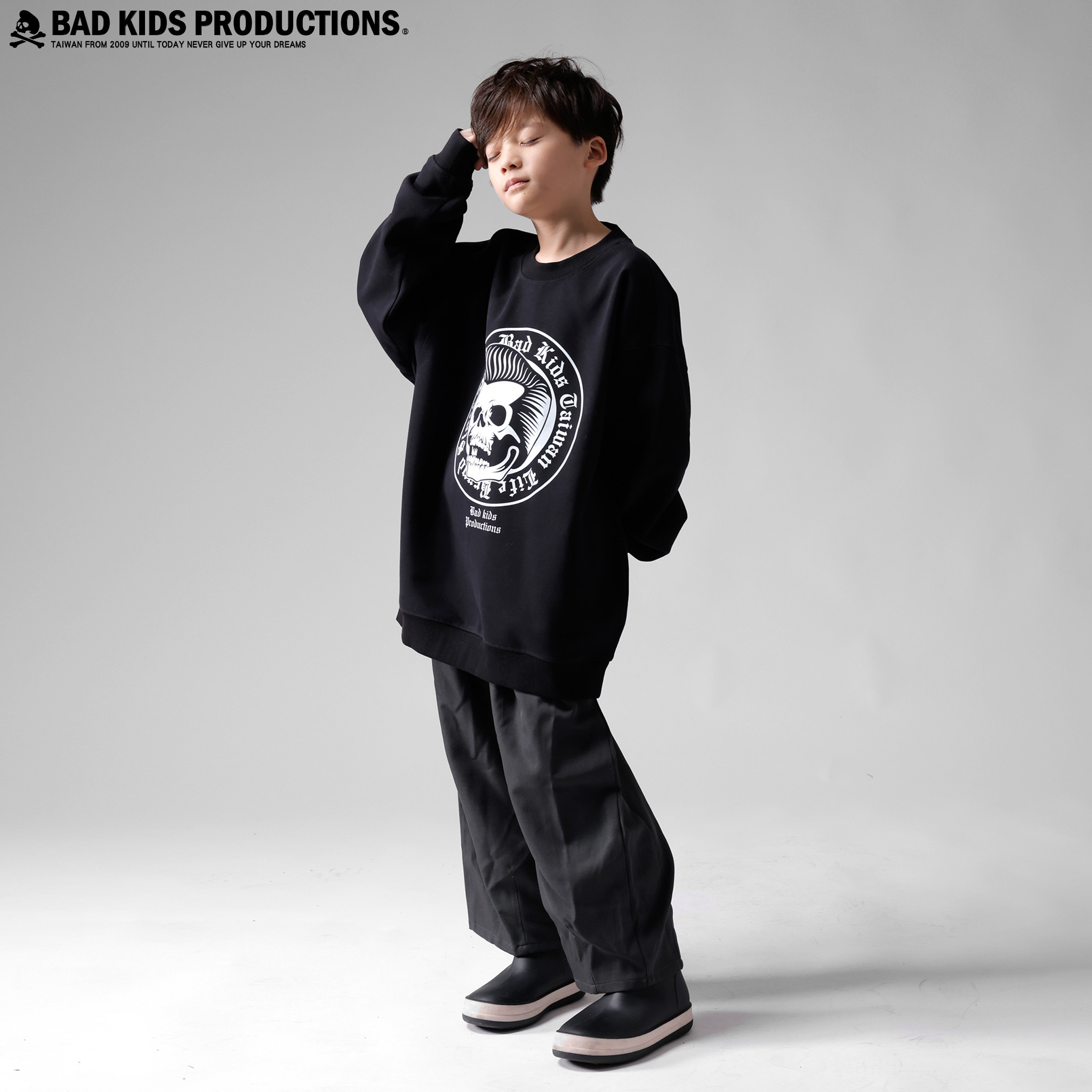 BAD KIDS 惡童 25A/W Logo Sweatshirt 童裝(430g毛圈布 Logo Sweatshirt 童裝)