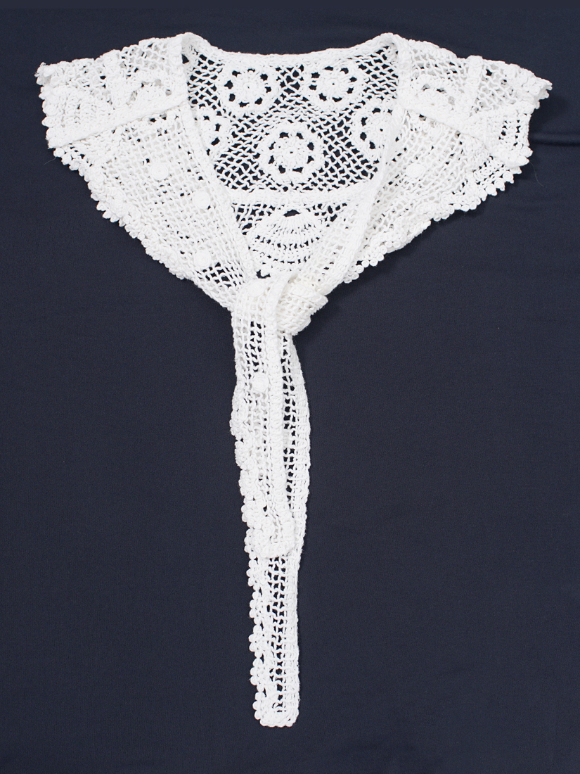 棉蕾絲花邊領片披肩(5色)