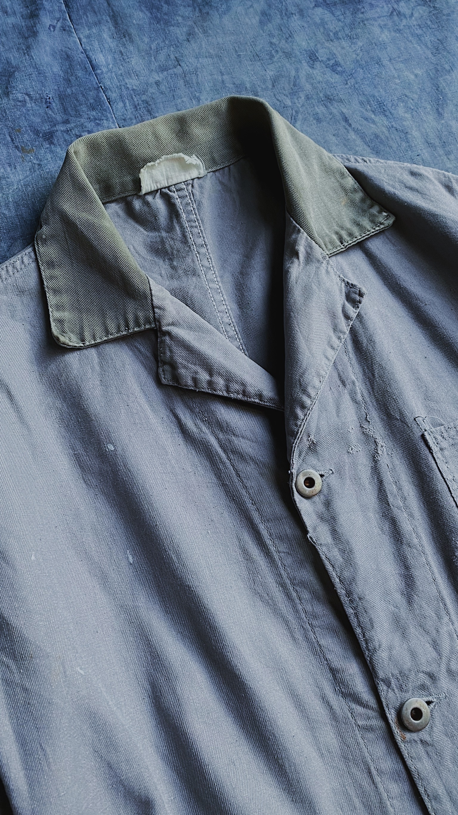 50–60s European Lightweight Work Coat / 輕盈灰色調 歐洲職人長版工作大衣