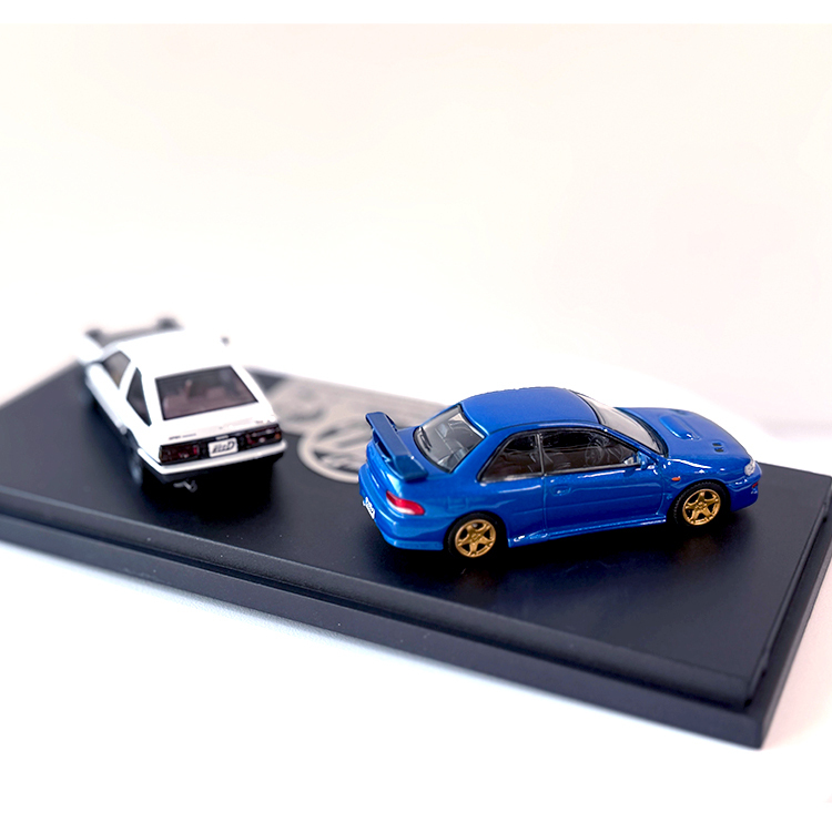 數量限定】頭文字D 30周年紀念模型車雙車組1/64 AE86 IMPREZA GC8