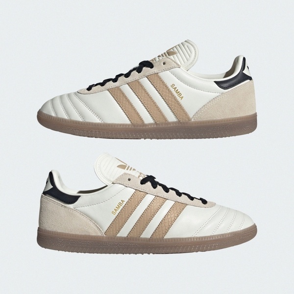 Adidas 愛迪達 Samba JP JQ7824 男女 休閒鞋 德訓鞋 舒適 白 卡其