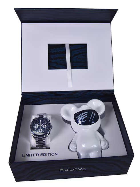 萬年鐘錶 - BULOVA 寶路華 Lunar Pilot  50週年限量版月球漫步登月復刻男錶 98A329 錶徑 43MM