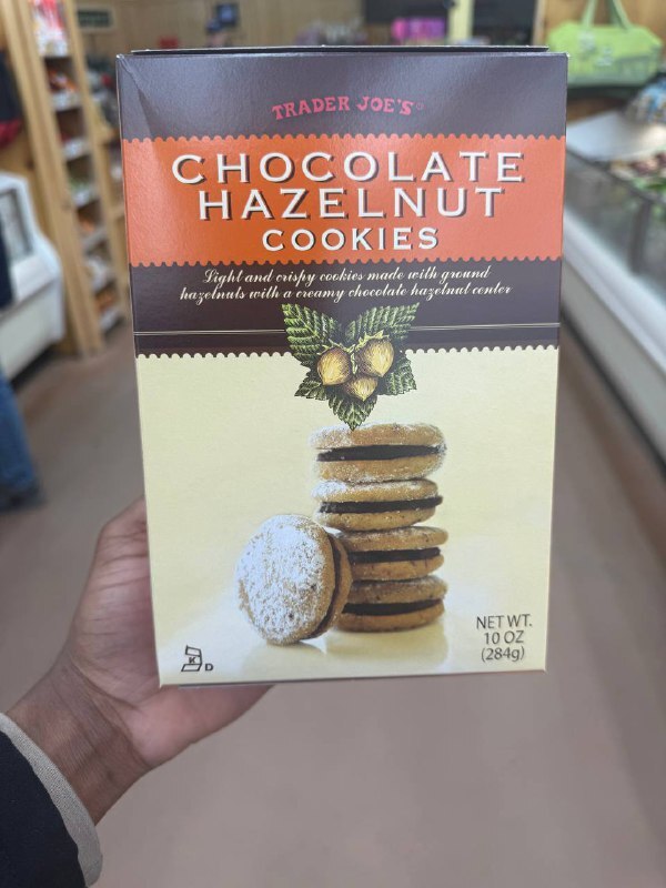 [U] CW TRADER JOE'S CHOCOLATE HAZELNUT COOKIES, 284G, 00938549 (UCW107)