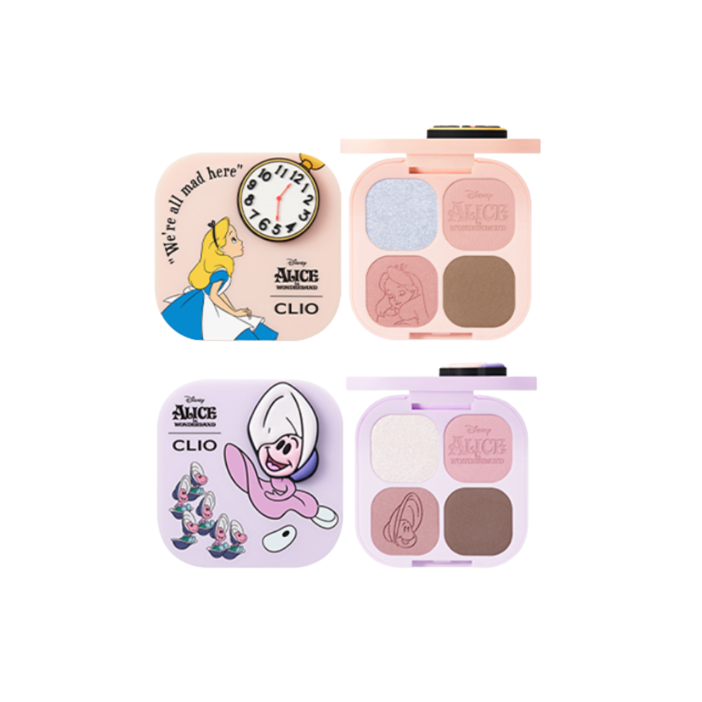 CLIO [愛麗絲聯名]四色眼影盤