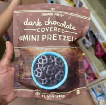 [U] CW TRADER JOE'S DARK CHOCOLATE COVERED MINI PRETZELS, 340 G, 00451413 (UCW113)
