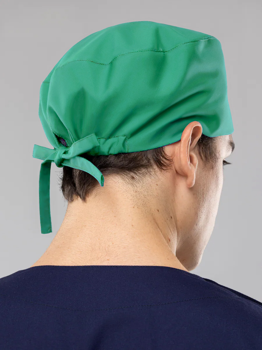 【 T08-1-E3】護理手術帽-C經典布- 竹子綠