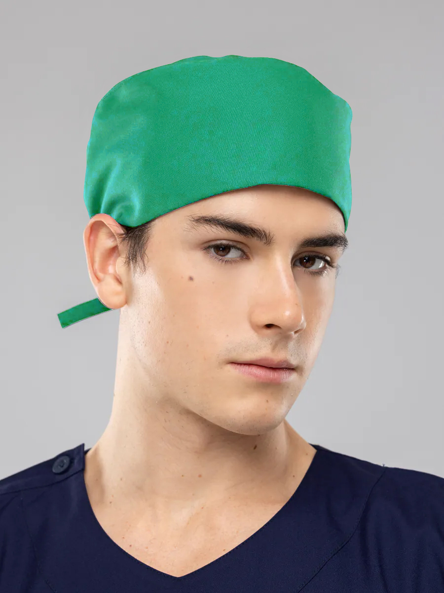 【 T08-1-E3】護理手術帽-C經典布- 竹子綠