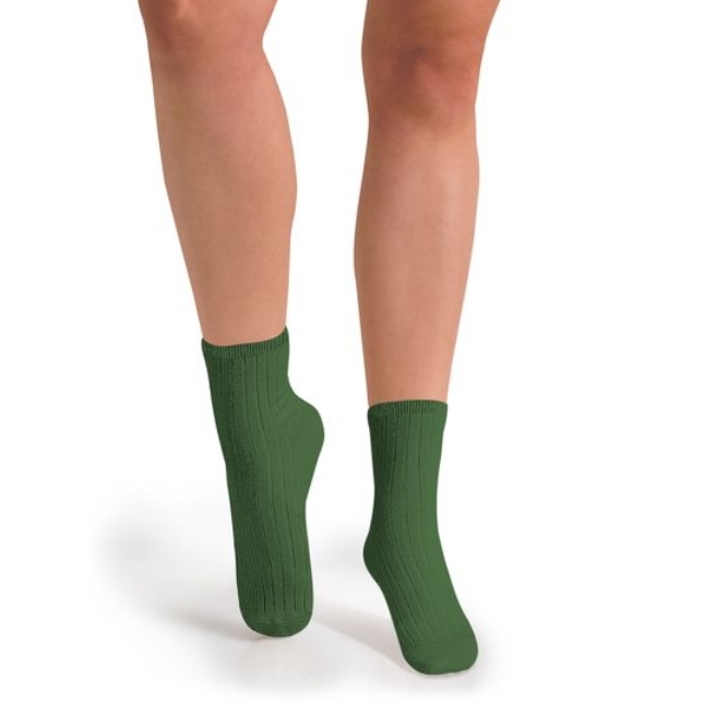 (預購) COLLEGIEN 羅紋短襪 La Mini - 855 Avocat 酪梨綠