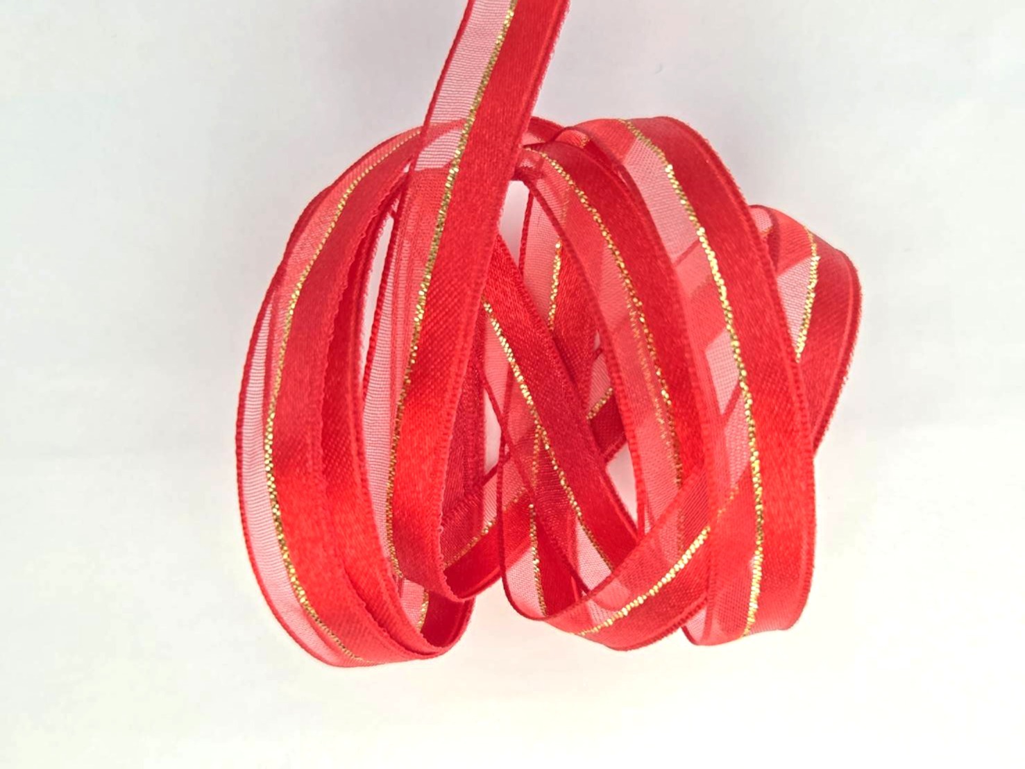 金銀線緞面網紗/陰陽帶