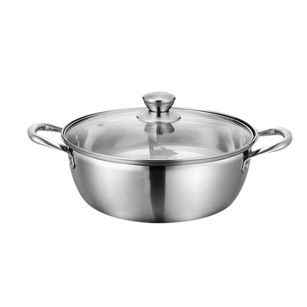 不銹鋼304鴛鴦鍋 32cm 【CC0246】