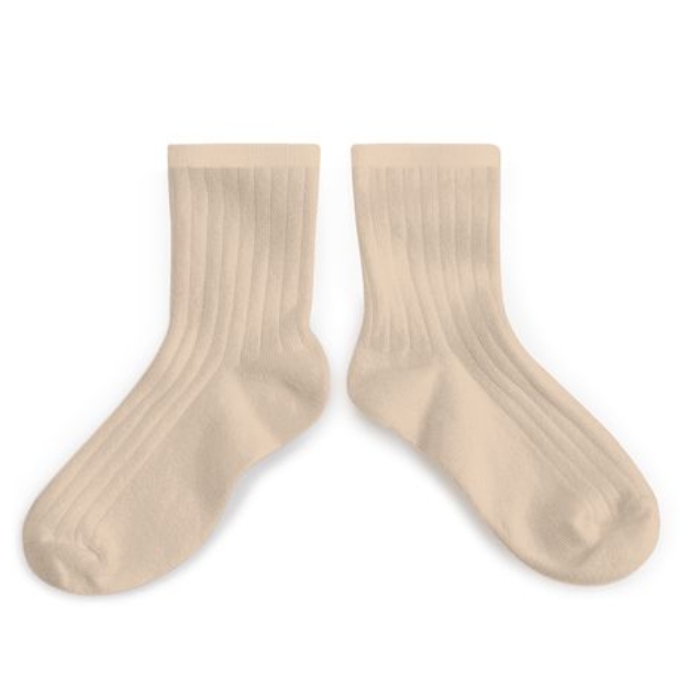 (預購) COLLEGIEN 羅紋短襪 La Mini - 280 Sable 沙色