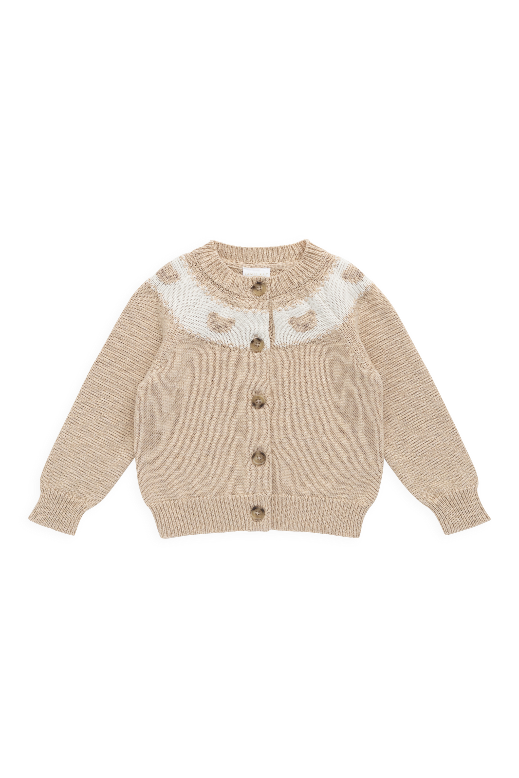 【預購】JAMIE KAY - Riley Cardigan (Riley Jacquard Wheaten Marle)