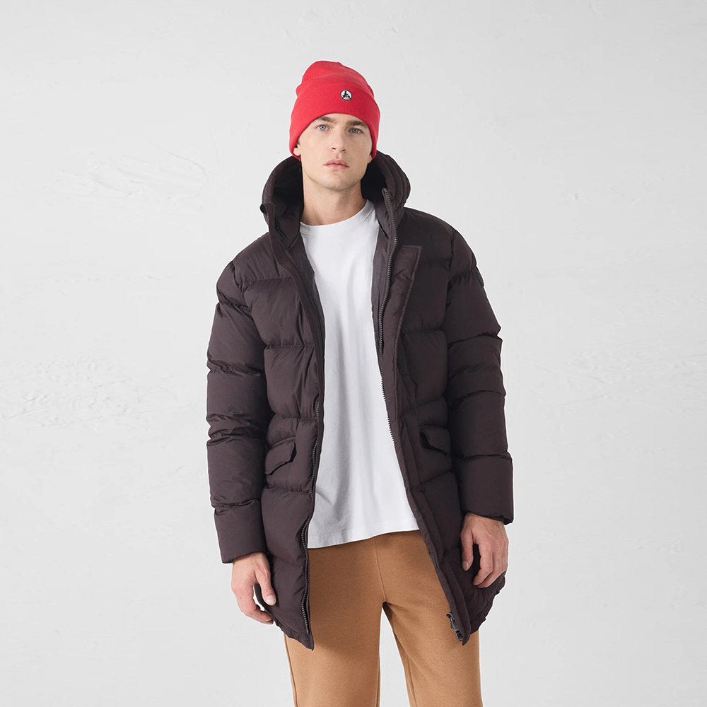 【JOTT】SCO啞光連帽極冷羽絨外套(咖啡黑)