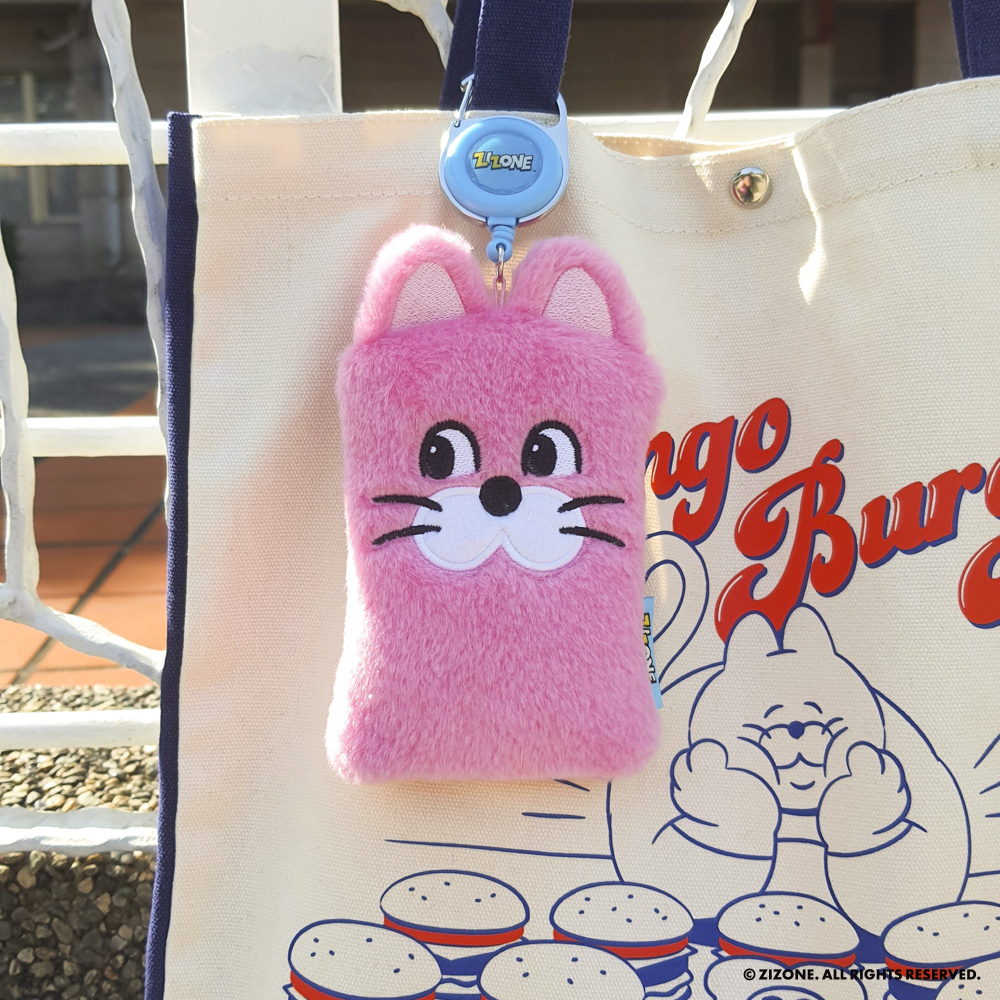 【 ZIZONE 】票卡夾 - 絨毛款