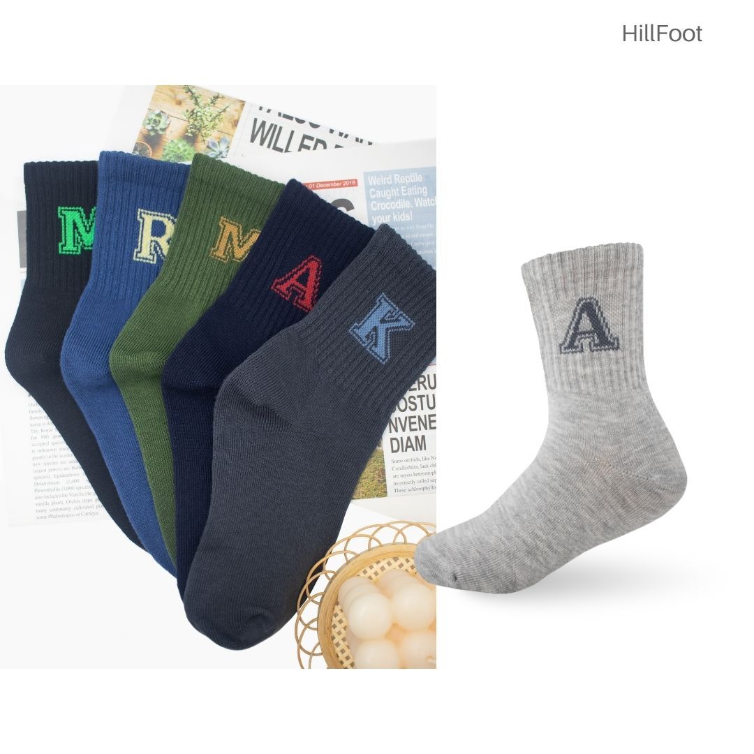英文字母國小童襪