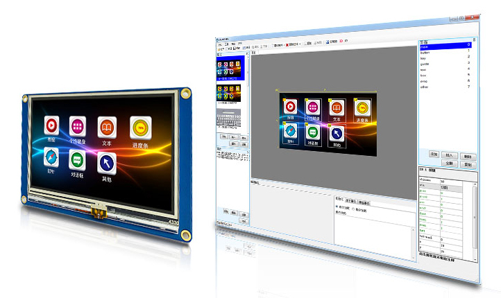 2.8吋 HMI Uart 觸控 TFT顯示模組,簡化開發流程