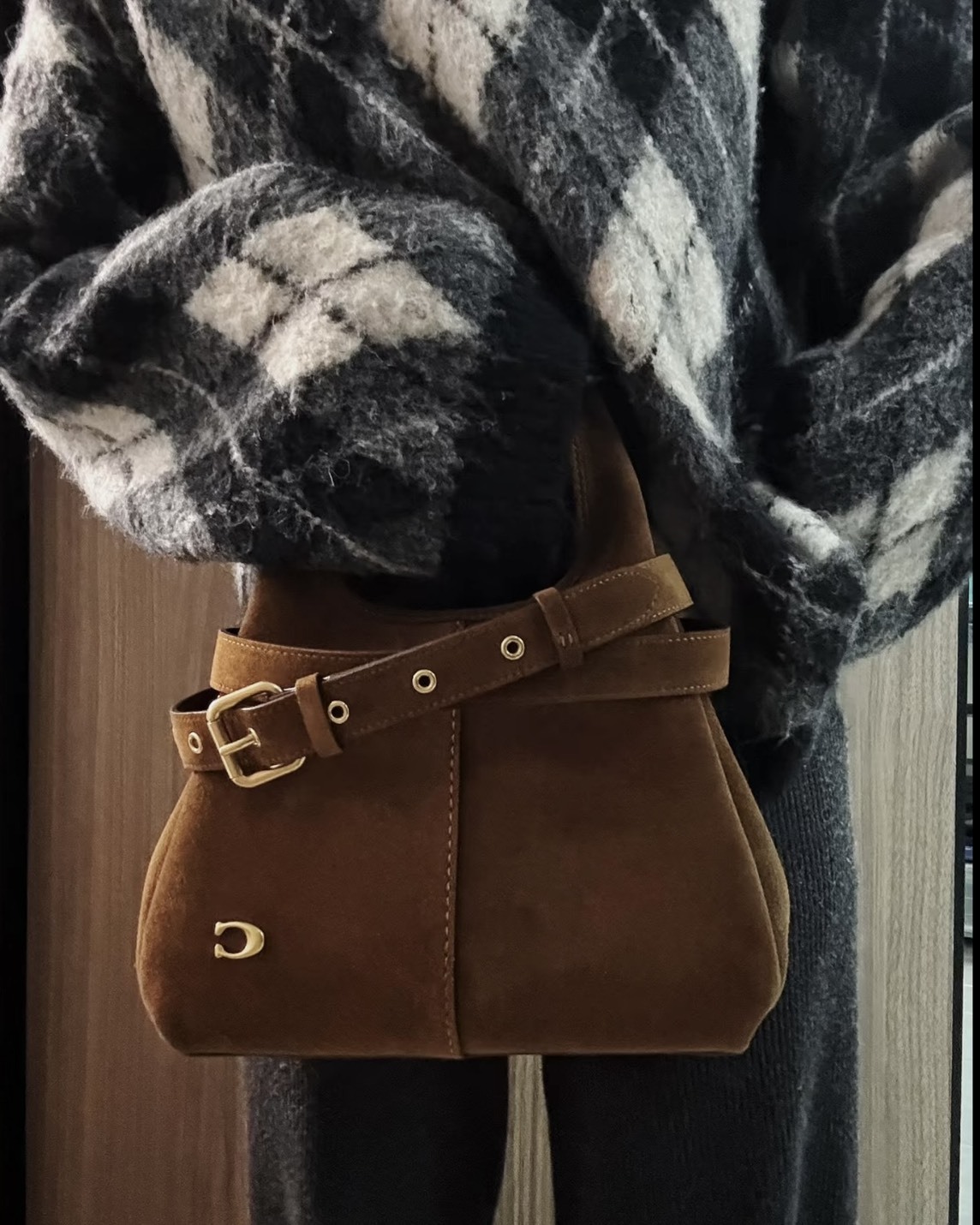 Coach Lana 23 手提包 側背包 麂皮 荔枝皮 三色