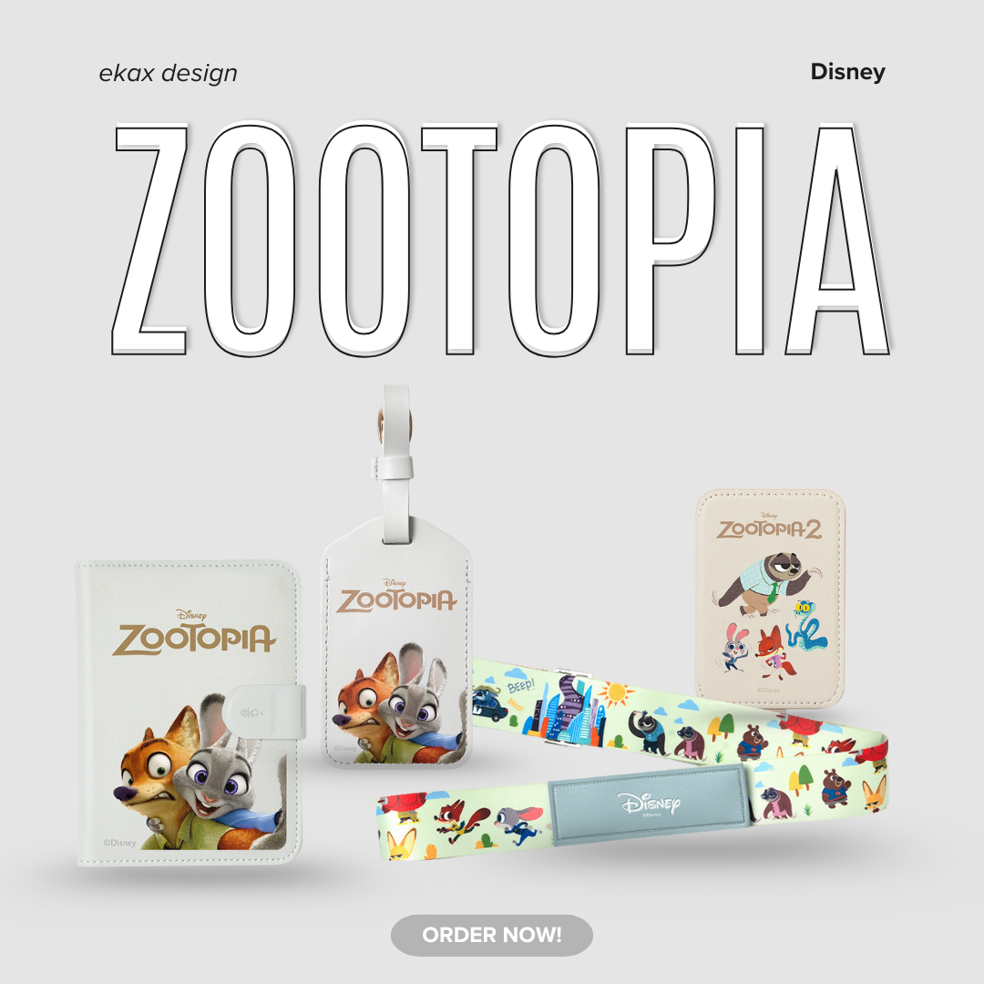 旅遊配件四件組 - 動物方城市【正版授權】(行李束帶+行李吊牌+護照套+皮革卡套)