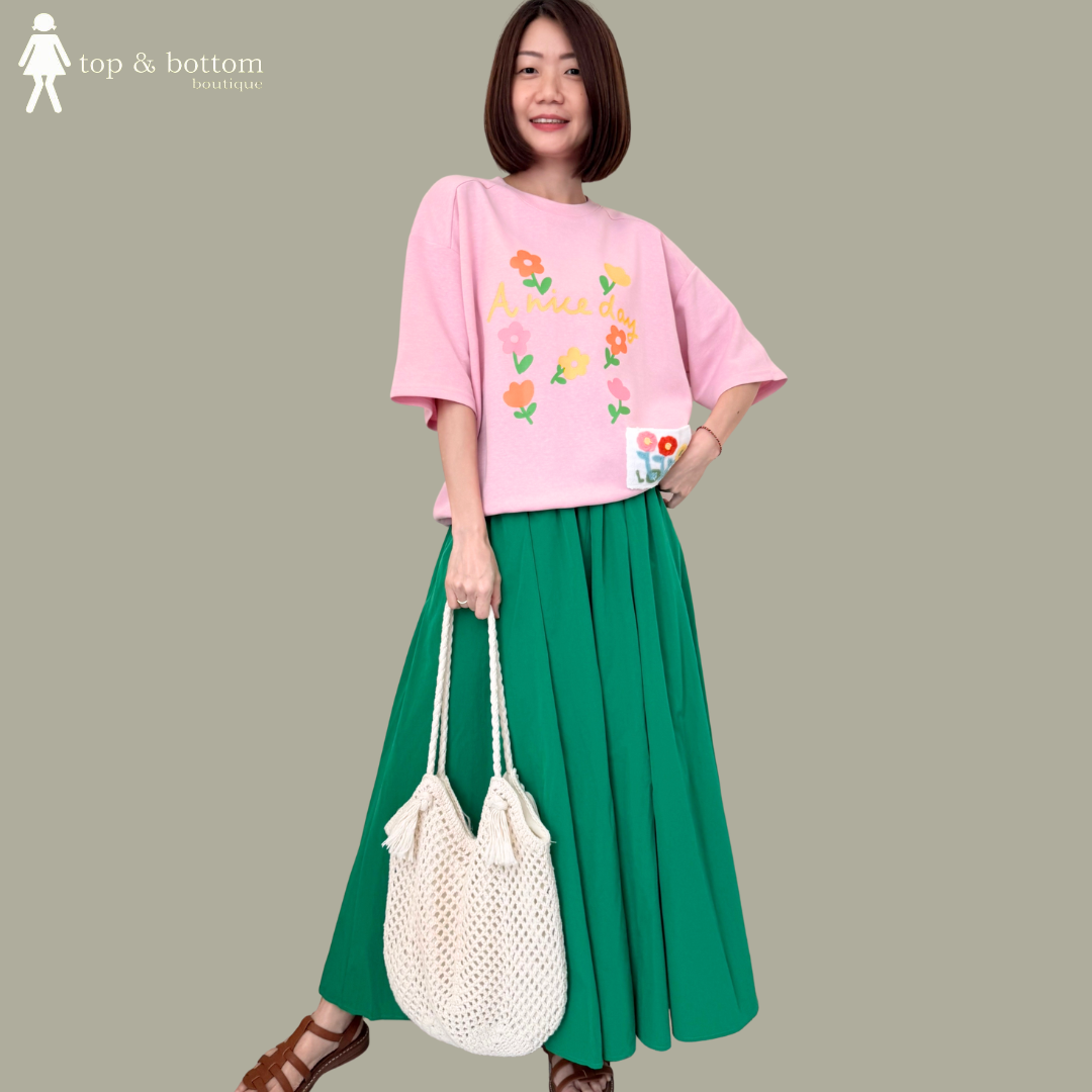 SHORT SLEEVE FLOWER PRINTED BLOUSE