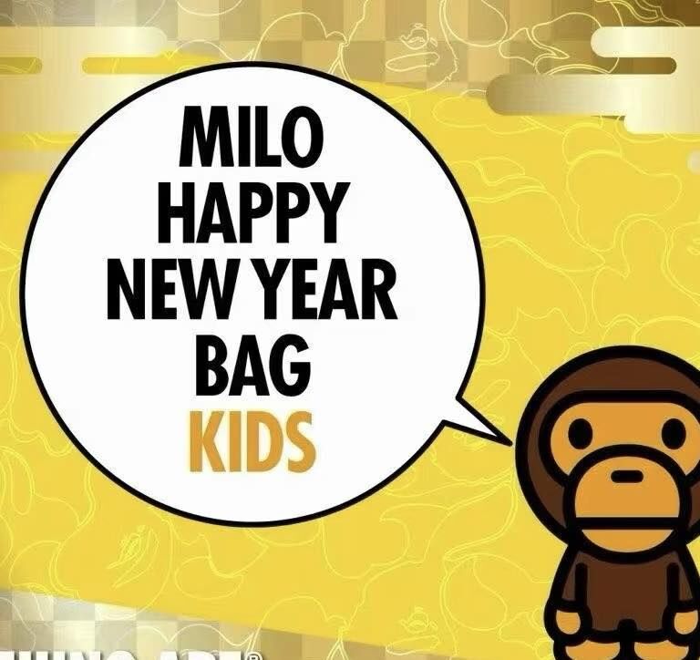 【預購】J0114604 BAPE2026年新春豪華福袋  小朋友 只限120碼 「外套+TEE+帽+TOTE BAG」