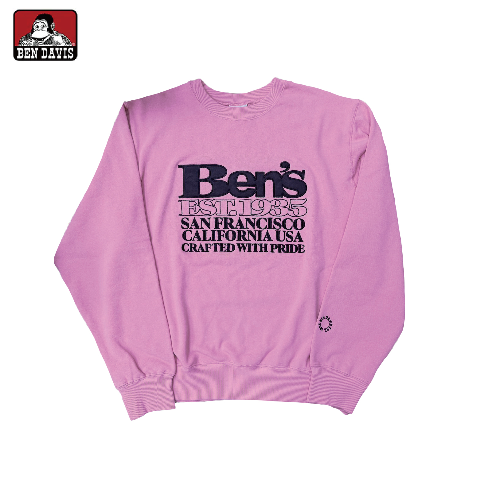 【 BEN DAVIS | CRAFTED WITH PRIDE 刺繡圓領TEE - 2色 】