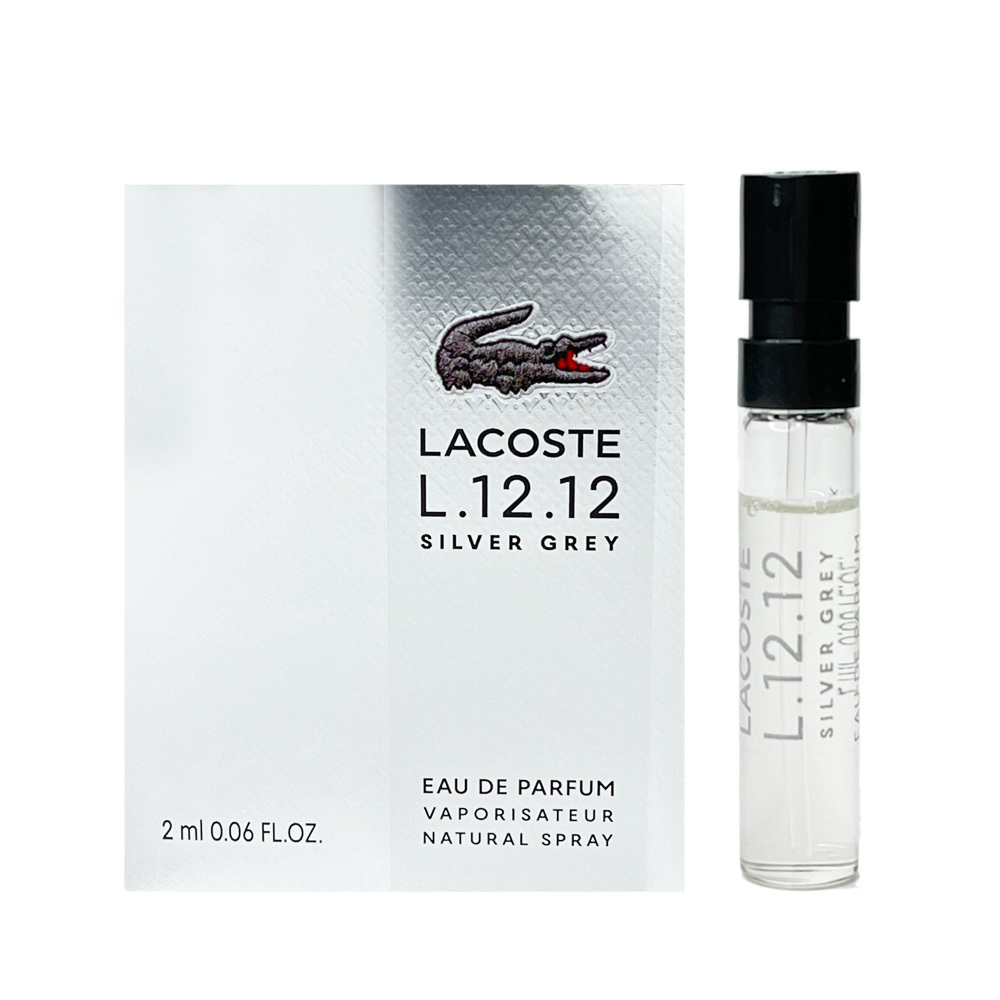 LACOSTE 經典流光銀灰淡香精 2ml 針管