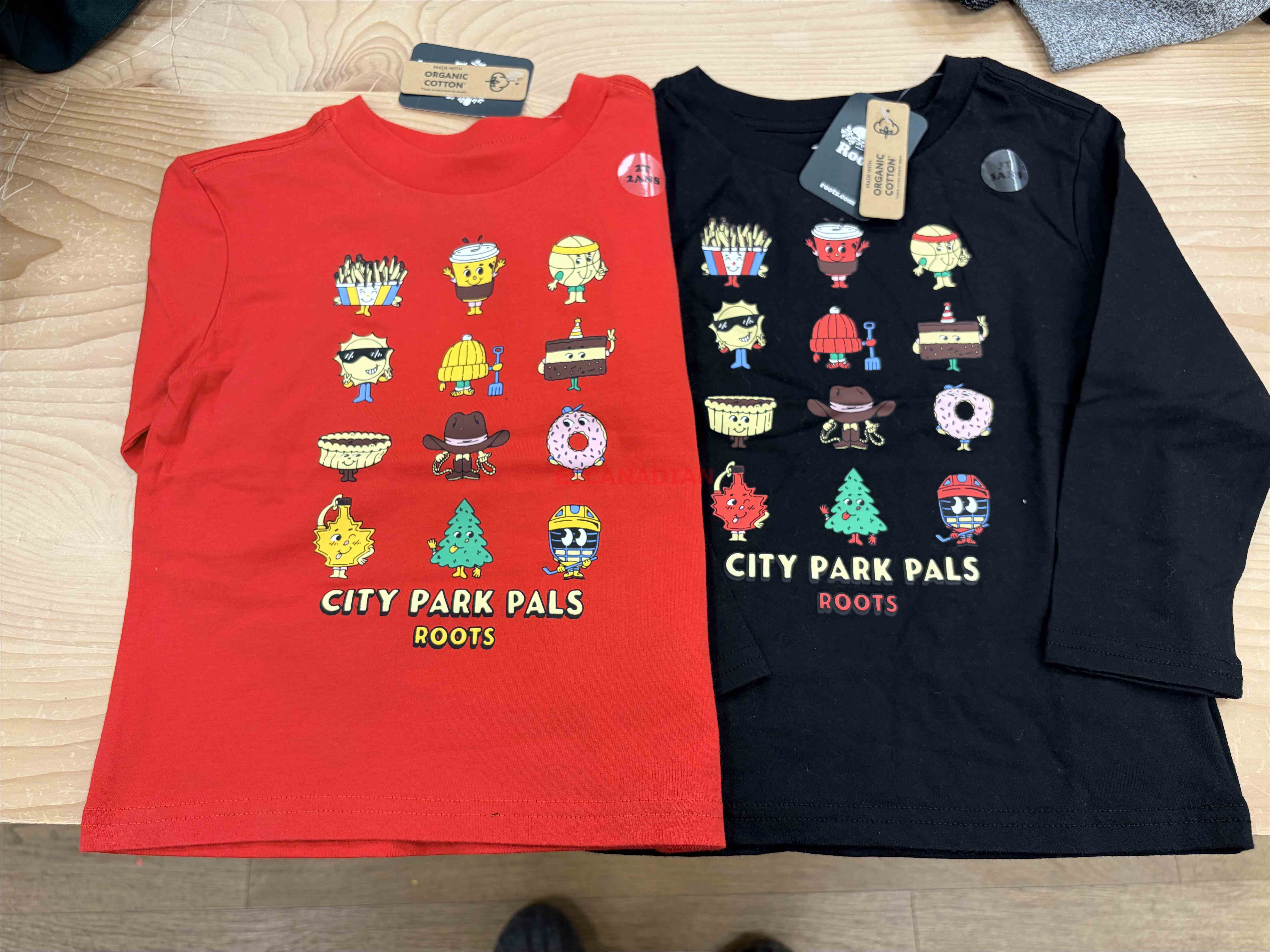 ROOTS 小童/Baby 加拿大款 特色圖案 長TEE (2色)