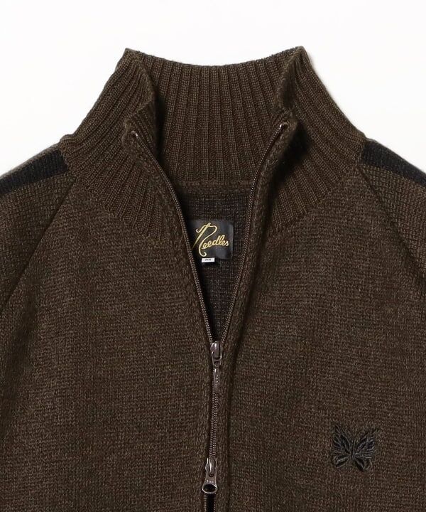 NEEDLES / Mohair Track Jacket (BROWN×BLACK)