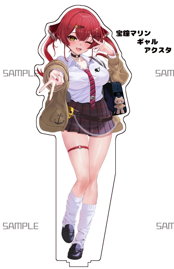 C107「同人代購」[Melonbooks代購」【ホロクル10th】宝鐘マリン ギャルピポーズアクリルスタンド