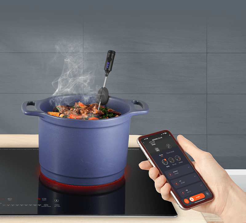 智能煮食爐, WiFi智能雙頭電磁電陶爐, 智能控溫電磁爐, 德國寶智能廚房爐頭