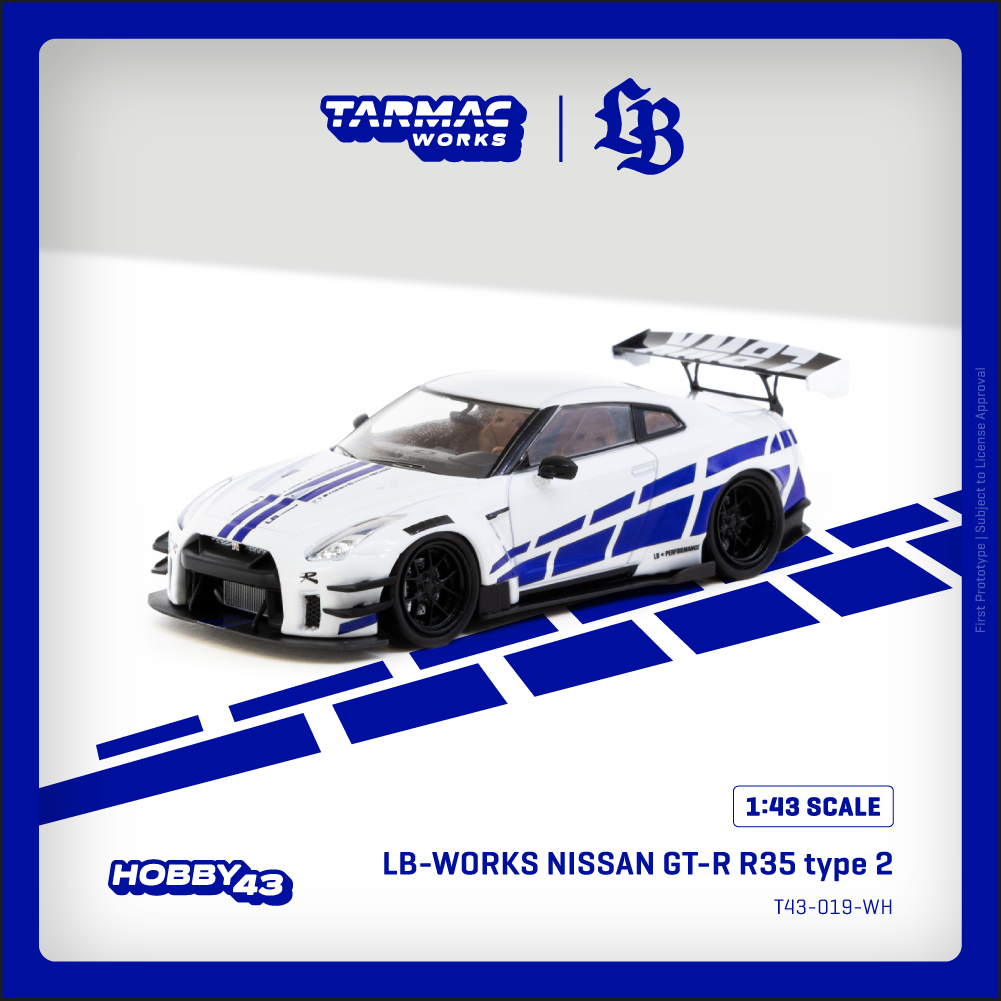 Tarmac Works LB★WORKS Nissan GT-R R35 type 2 白色