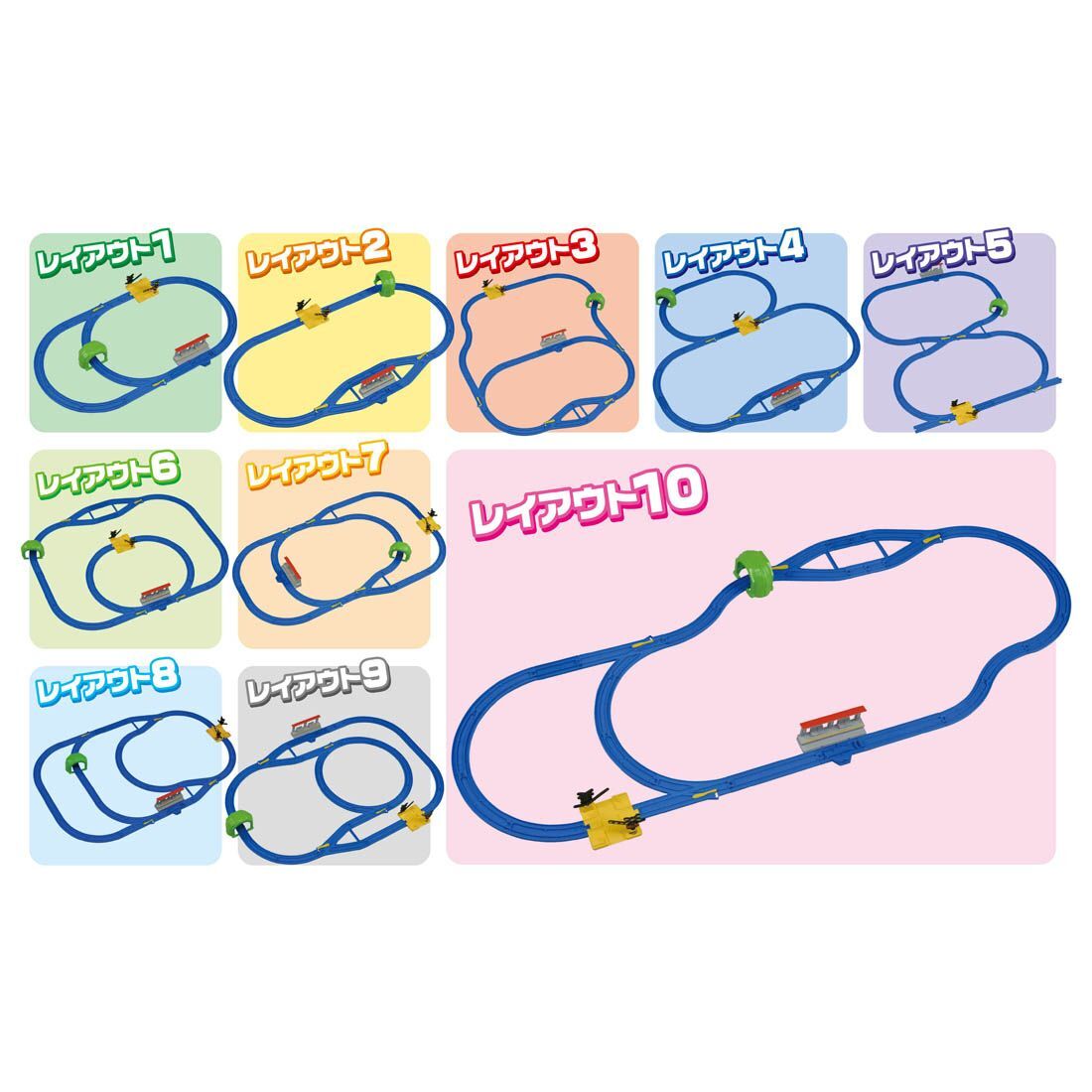 Takara Tomy Plarail 火車 10款路軌新組合套裝
